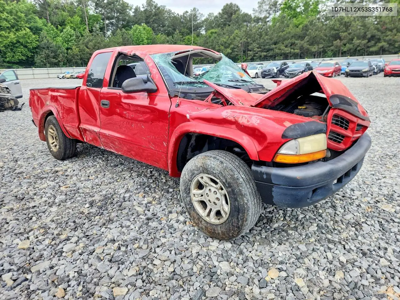 2003 Dodge Dakota Sxt VIN: 1D7HL12X53S351768 Lot: 53450756