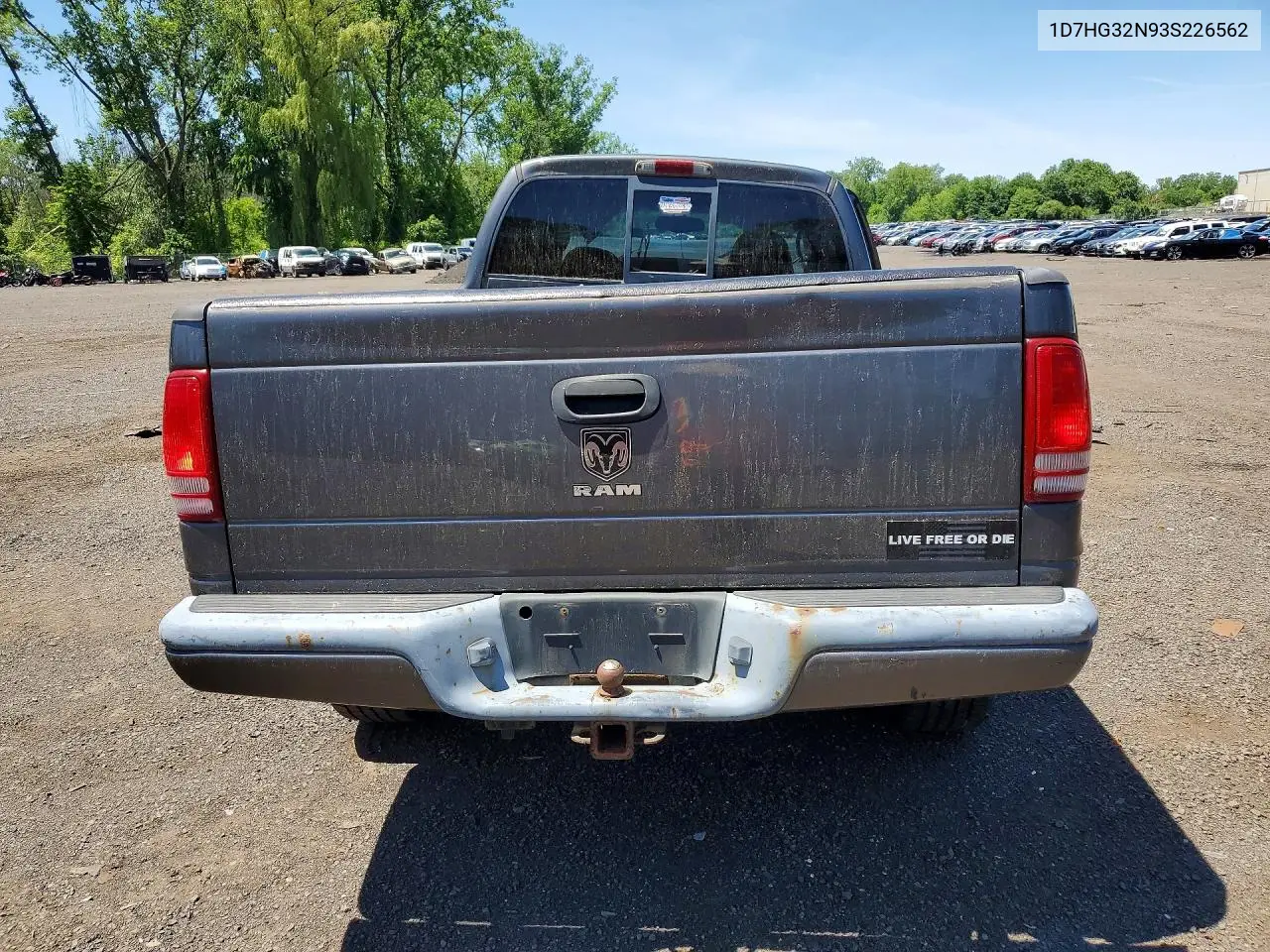 2003 Dodge Dakota Sport VIN: 1D7HG32N93S226562 Lot: 55637586