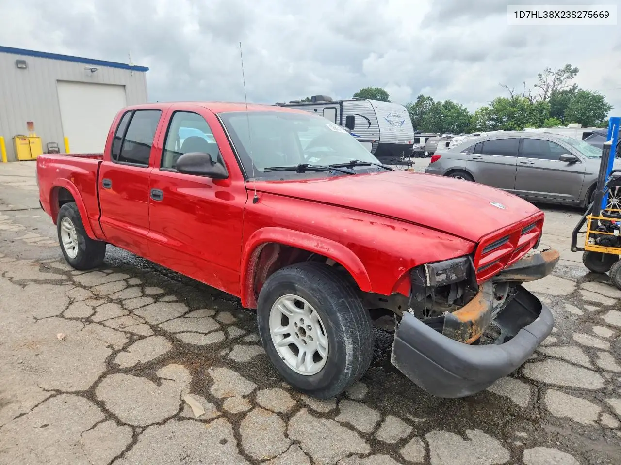 2003 Dodge Dakota Quad Sport VIN: 1D7HL38X23S275669 Lot: 58631196