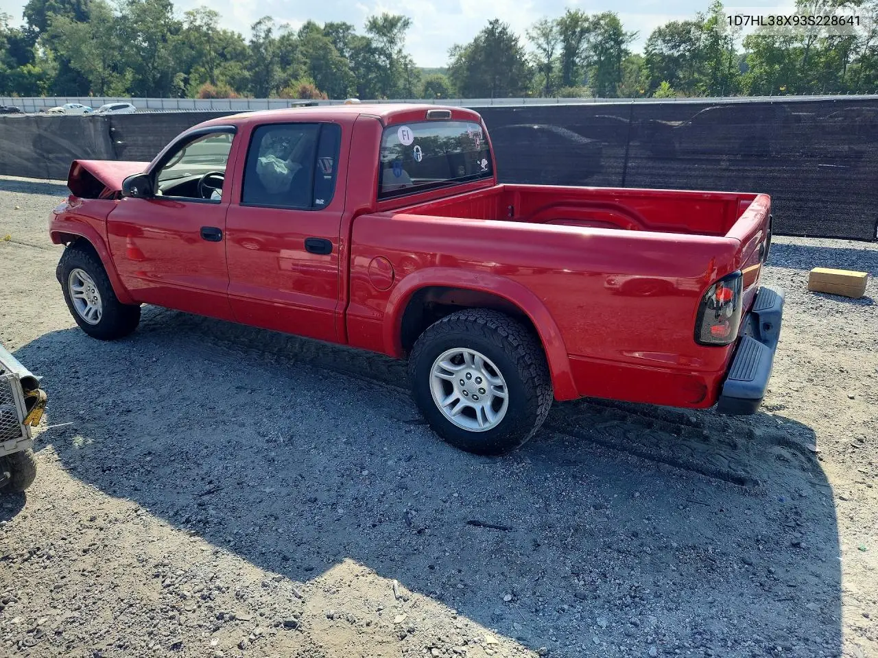 2003 Dodge Dakota Quad Sport VIN: 1D7HL38X93S228641 Lot: 59655306