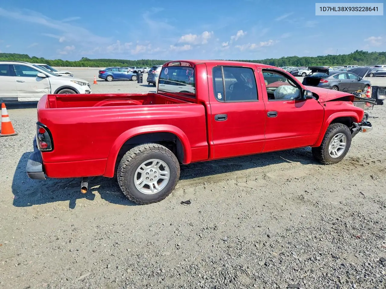 2003 Dodge Dakota Quad Sport VIN: 1D7HL38X93S228641 Lot: 59655306
