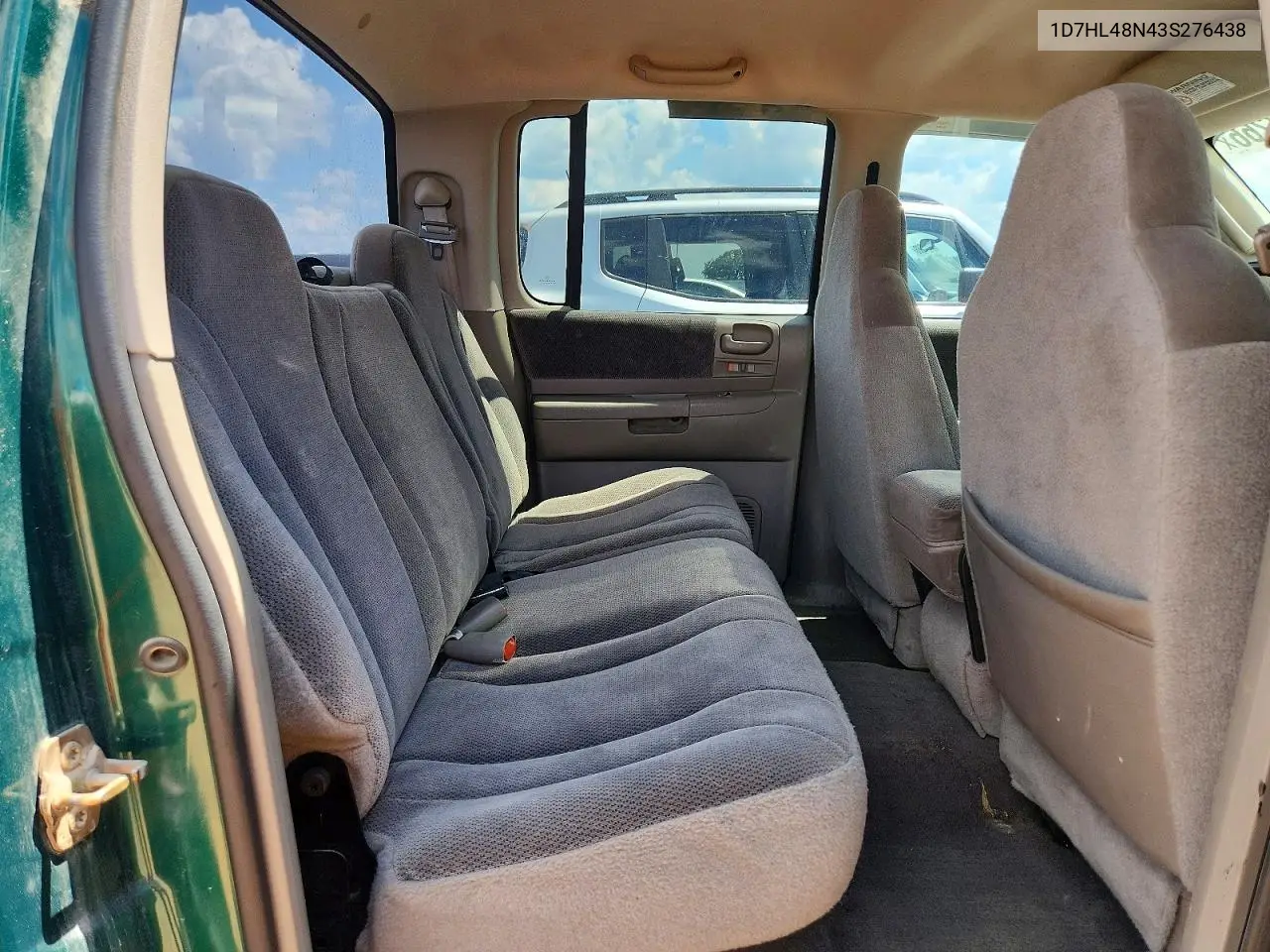 2003 Dodge Dakota Quad Slt VIN: 1D7HL48N43S276438 Lot: 59897266