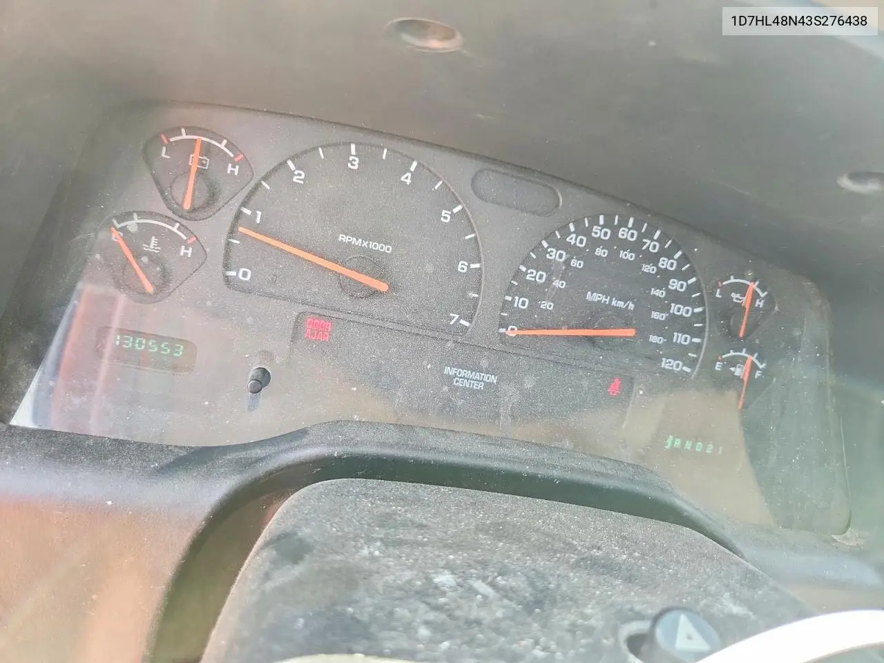 2003 Dodge Dakota Quad Slt VIN: 1D7HL48N43S276438 Lot: 59897266