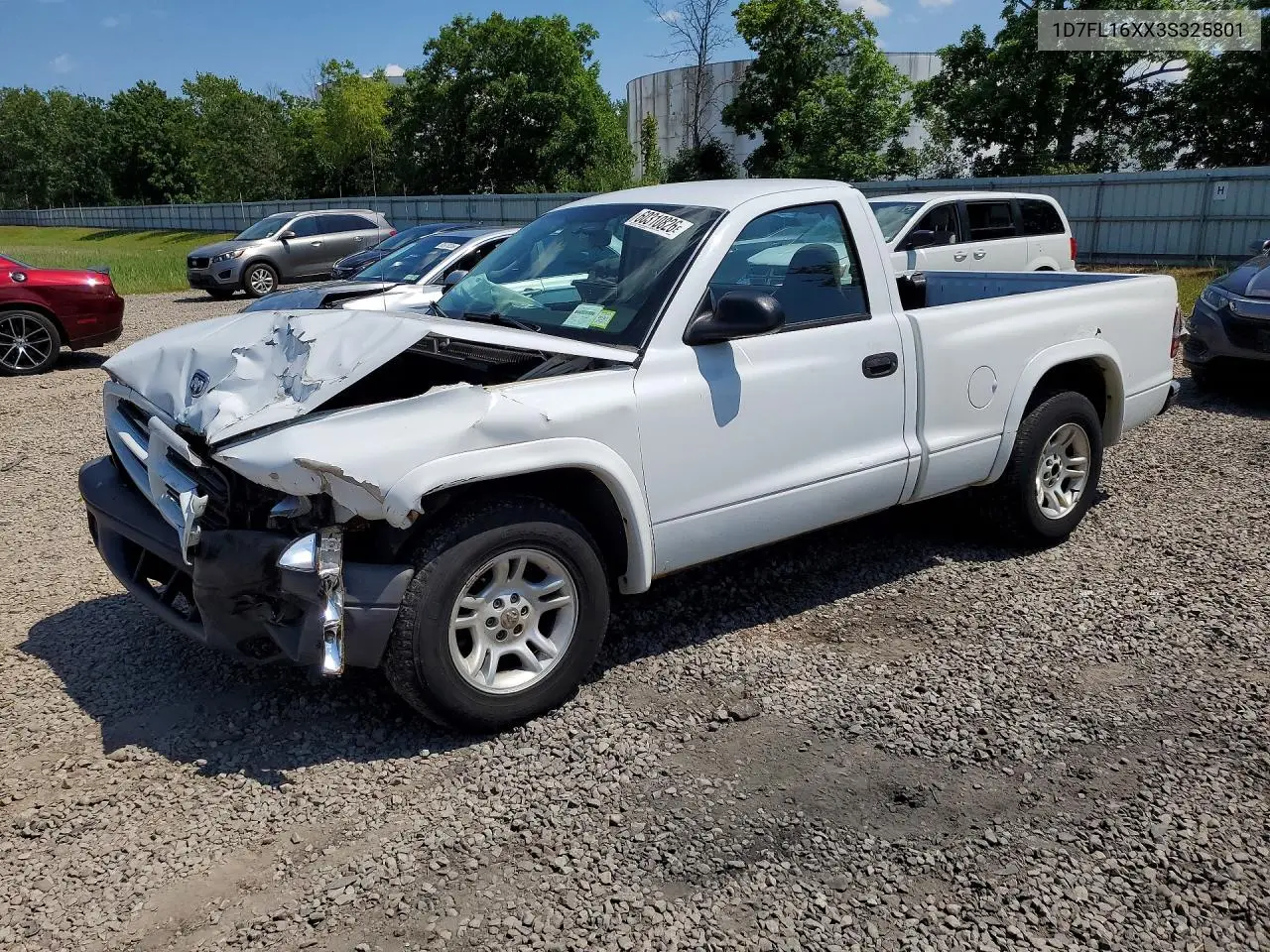 2003 Dodge Dakota Sxt VIN: 1D7FL16XX3S325801 Lot: 60310826