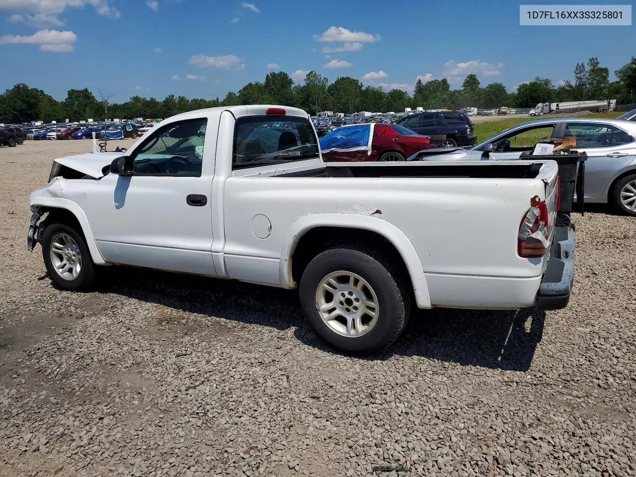 2003 Dodge Dakota Sxt VIN: 1D7FL16XX3S325801 Lot: 60310826