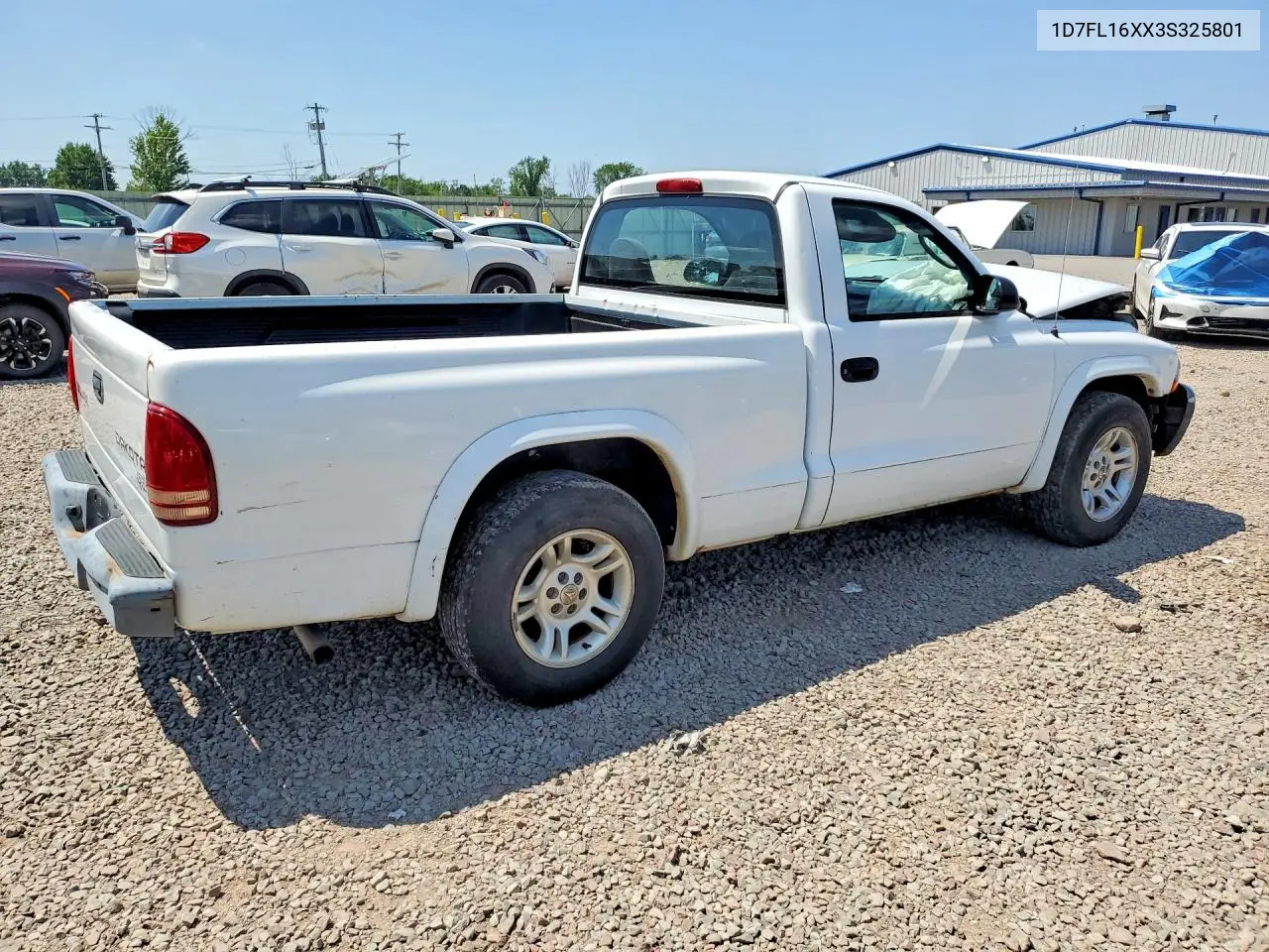 2003 Dodge Dakota Sxt VIN: 1D7FL16XX3S325801 Lot: 60310826