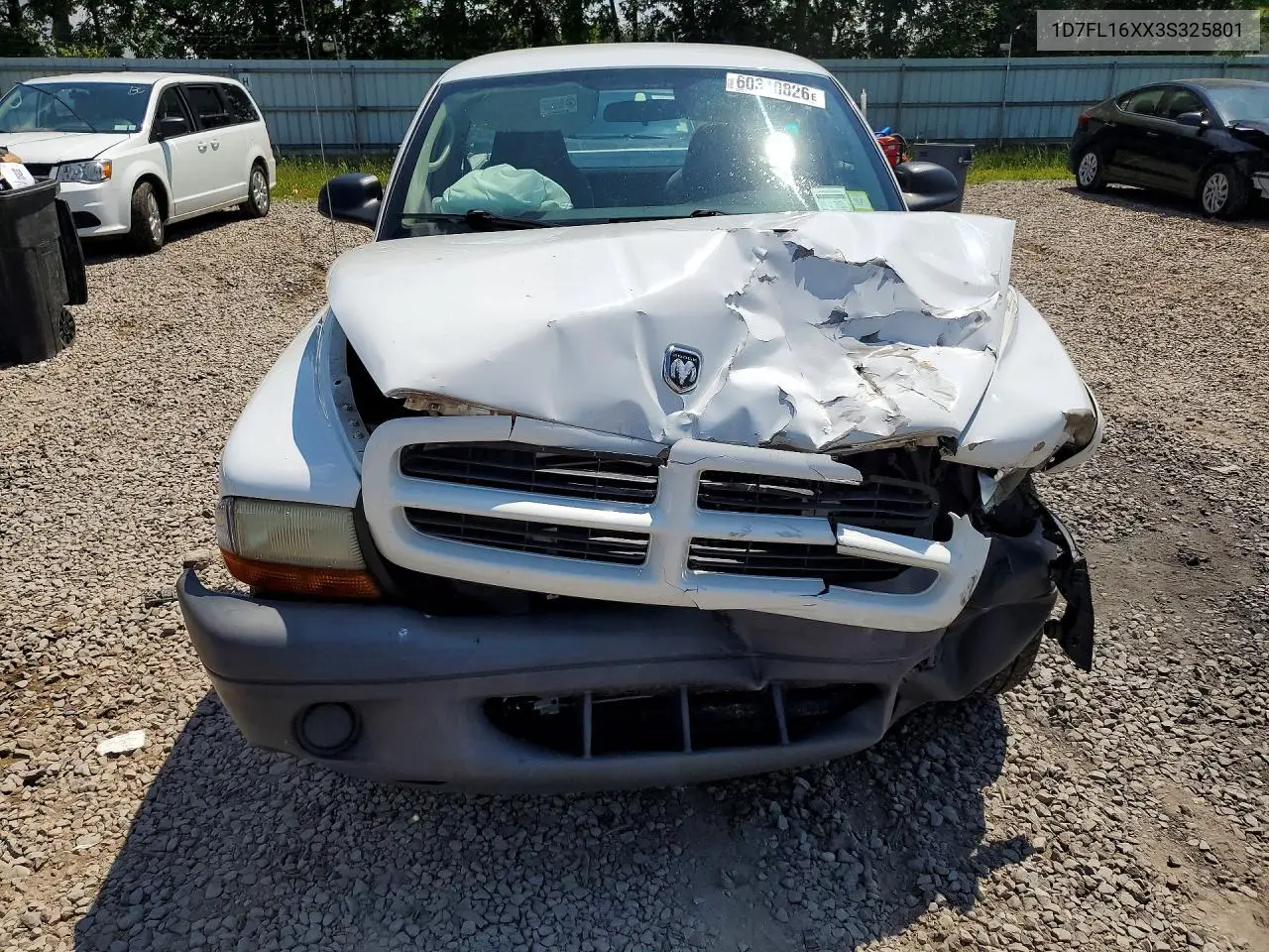 2003 Dodge Dakota Sxt VIN: 1D7FL16XX3S325801 Lot: 60310826