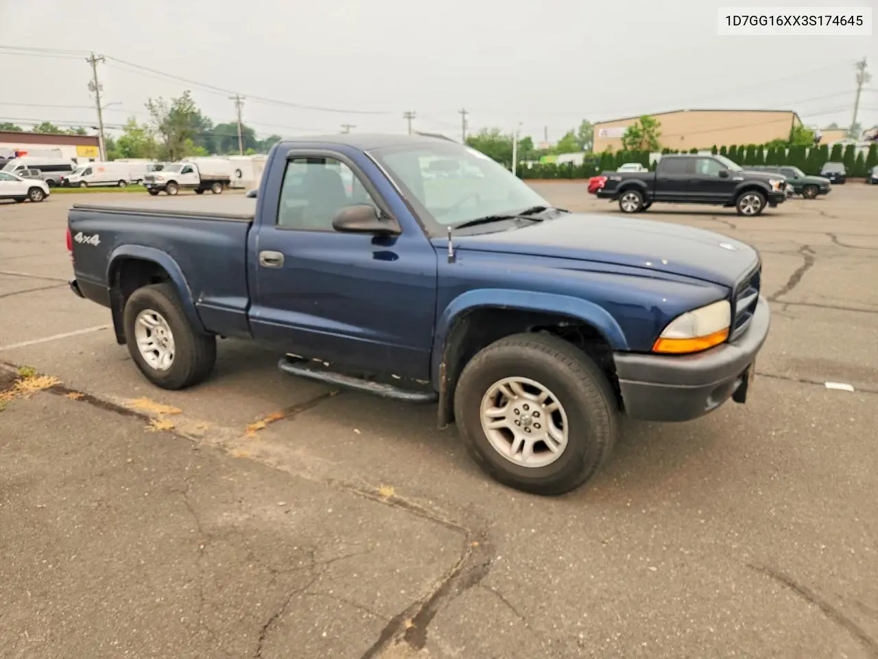 2003 Dodge Dakota Sxt VIN: 1D7GG16XX3S174645 Lot: 61588796