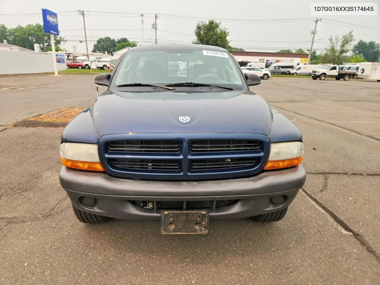 2003 Dodge Dakota Sxt VIN: 1D7GG16XX3S174645 Lot: 61588796