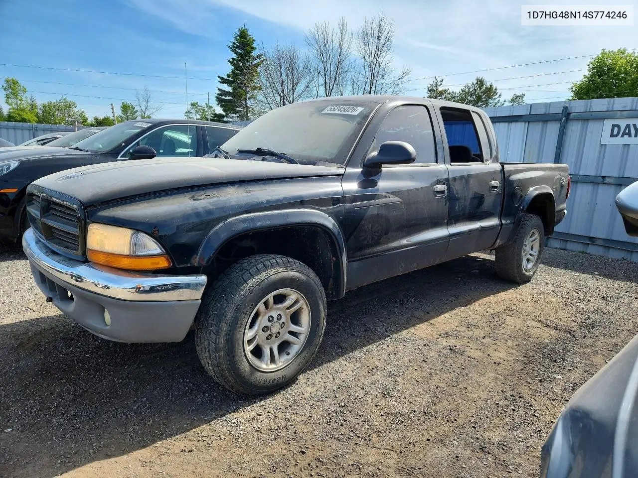 2004 Dodge Dakota VIN: 1D7HG48N14S774246 Lot: 55245026