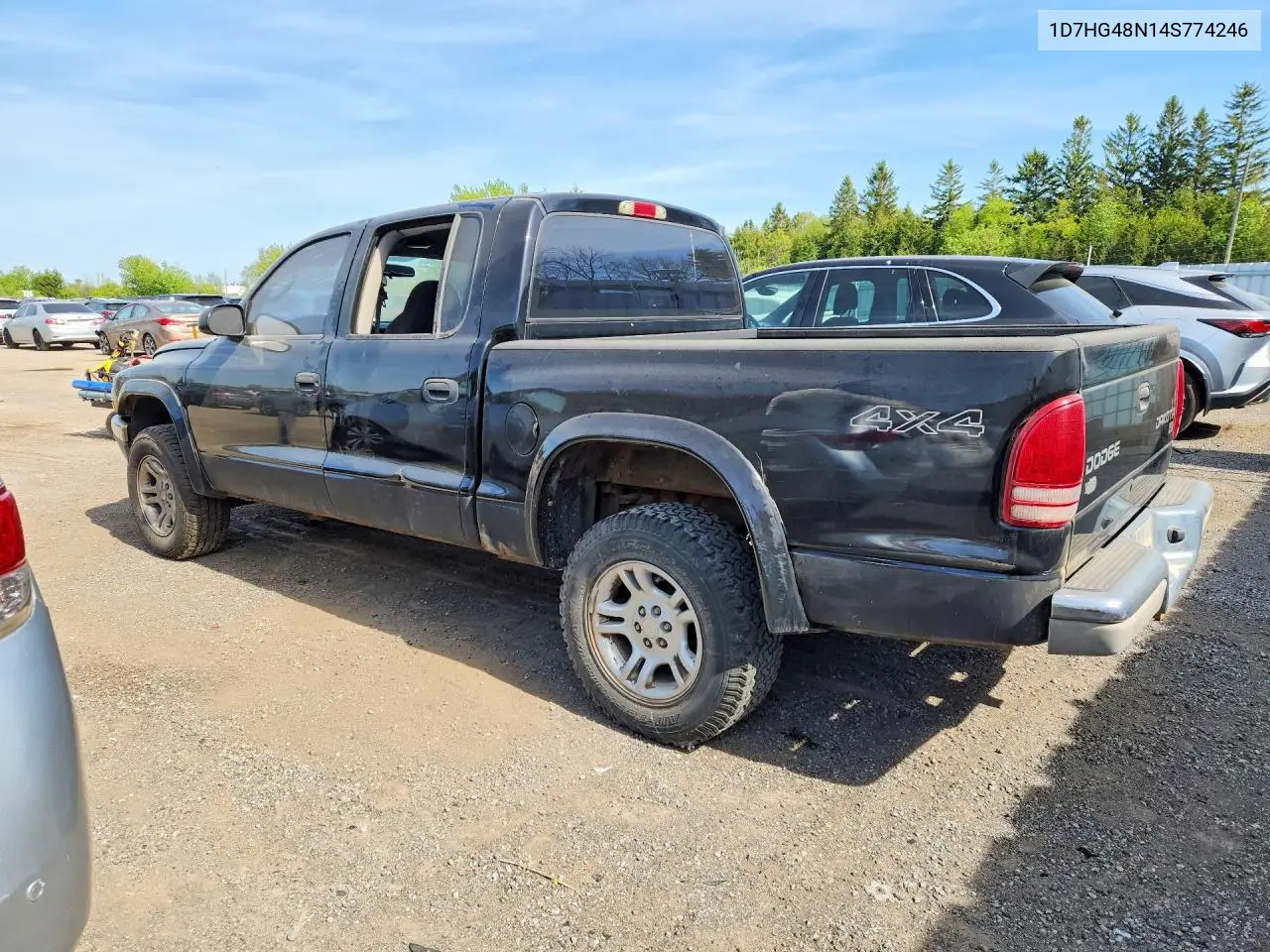 2004 Dodge Dakota VIN: 1D7HG48N14S774246 Lot: 55245026