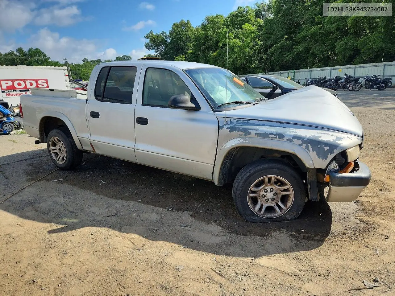 2004 Dodge Dakota Quad Sport VIN: 1D7HL38K94S734007 Lot: 55575126
