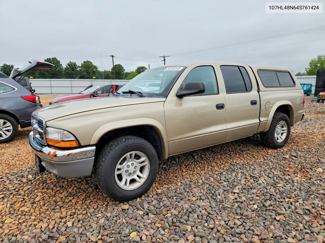 2004 Dodge Dakota Quad Slt VIN: 1D7HL48N64S761424 Lot: 58283046