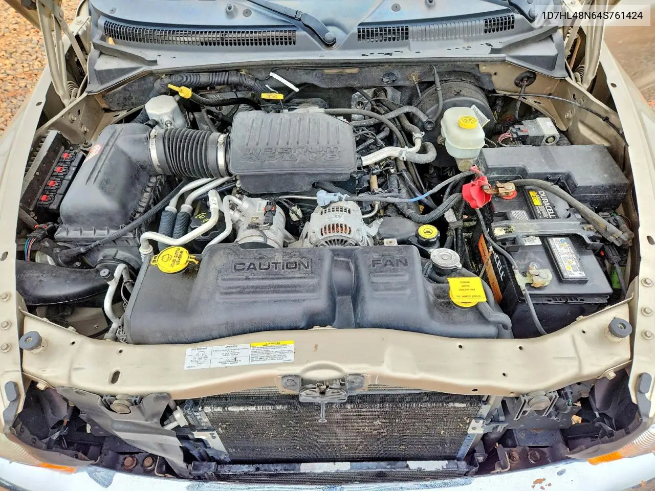 2004 Dodge Dakota Quad Slt VIN: 1D7HL48N64S761424 Lot: 58283046