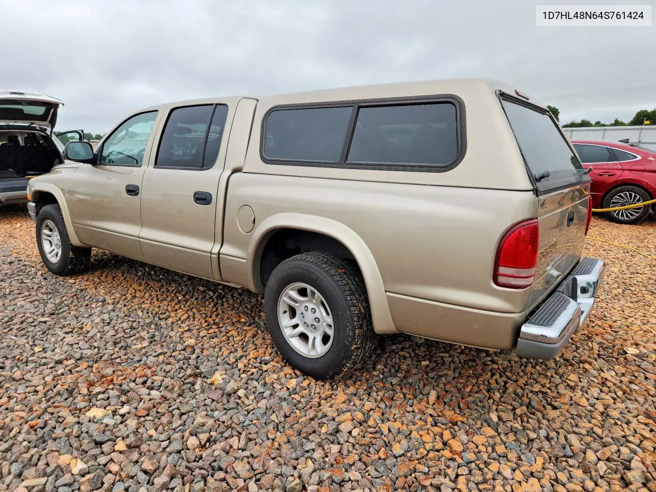 2004 Dodge Dakota Quad Slt VIN: 1D7HL48N64S761424 Lot: 58283046