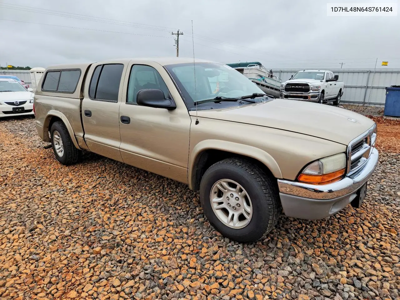 2004 Dodge Dakota Quad Slt VIN: 1D7HL48N64S761424 Lot: 58283046