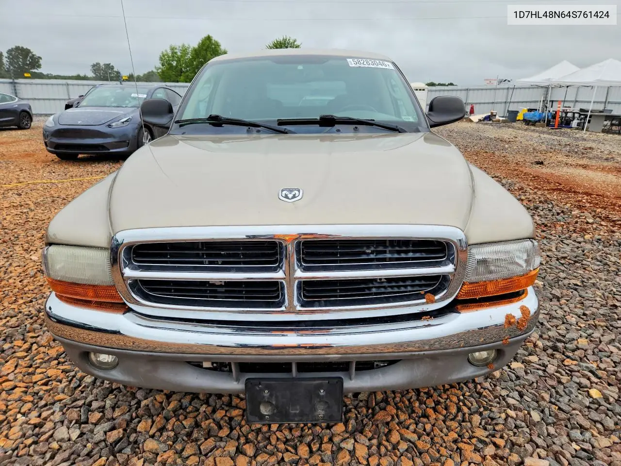 2004 Dodge Dakota Quad Slt VIN: 1D7HL48N64S761424 Lot: 58283046