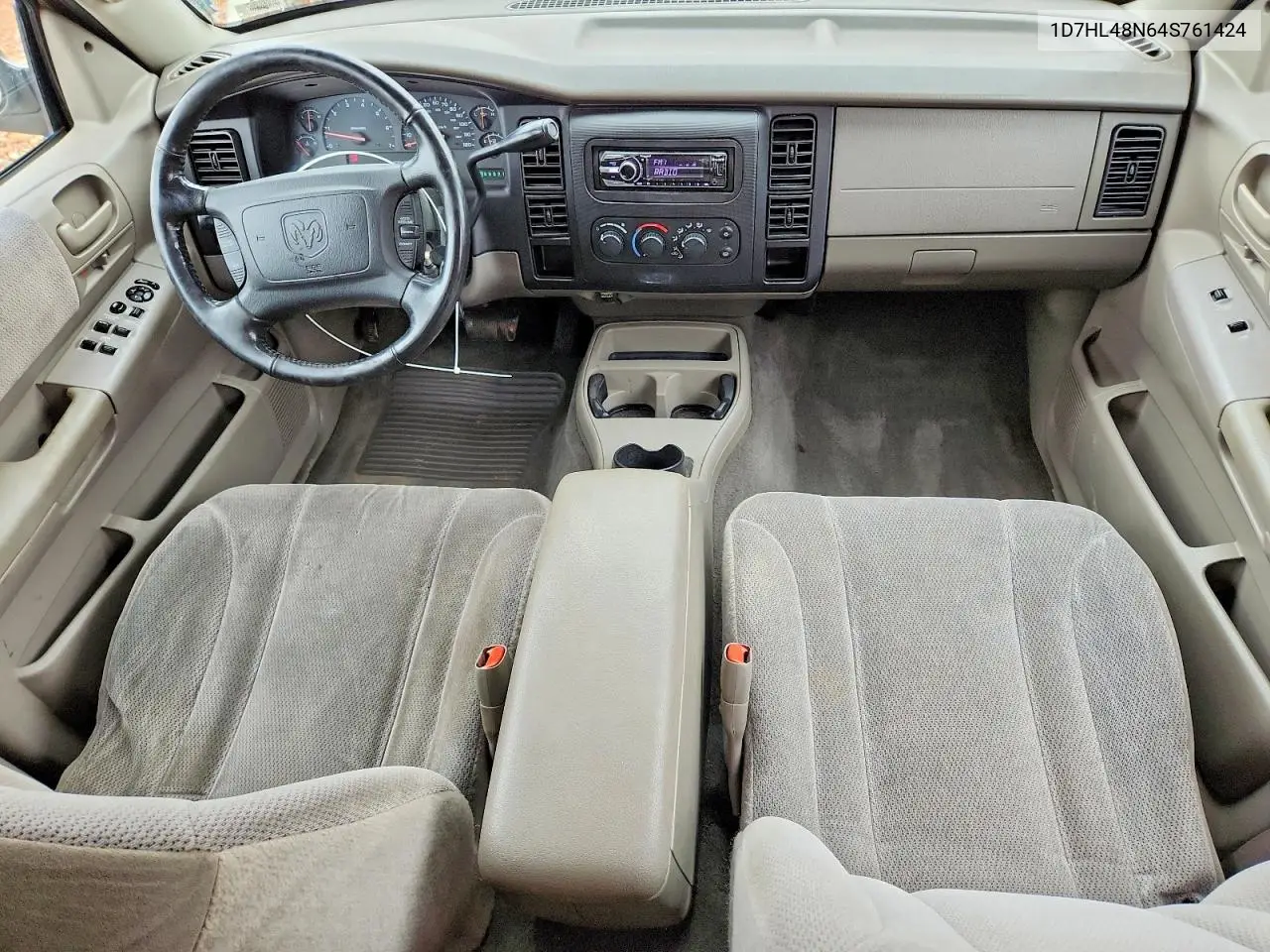 2004 Dodge Dakota Quad Slt VIN: 1D7HL48N64S761424 Lot: 58283046