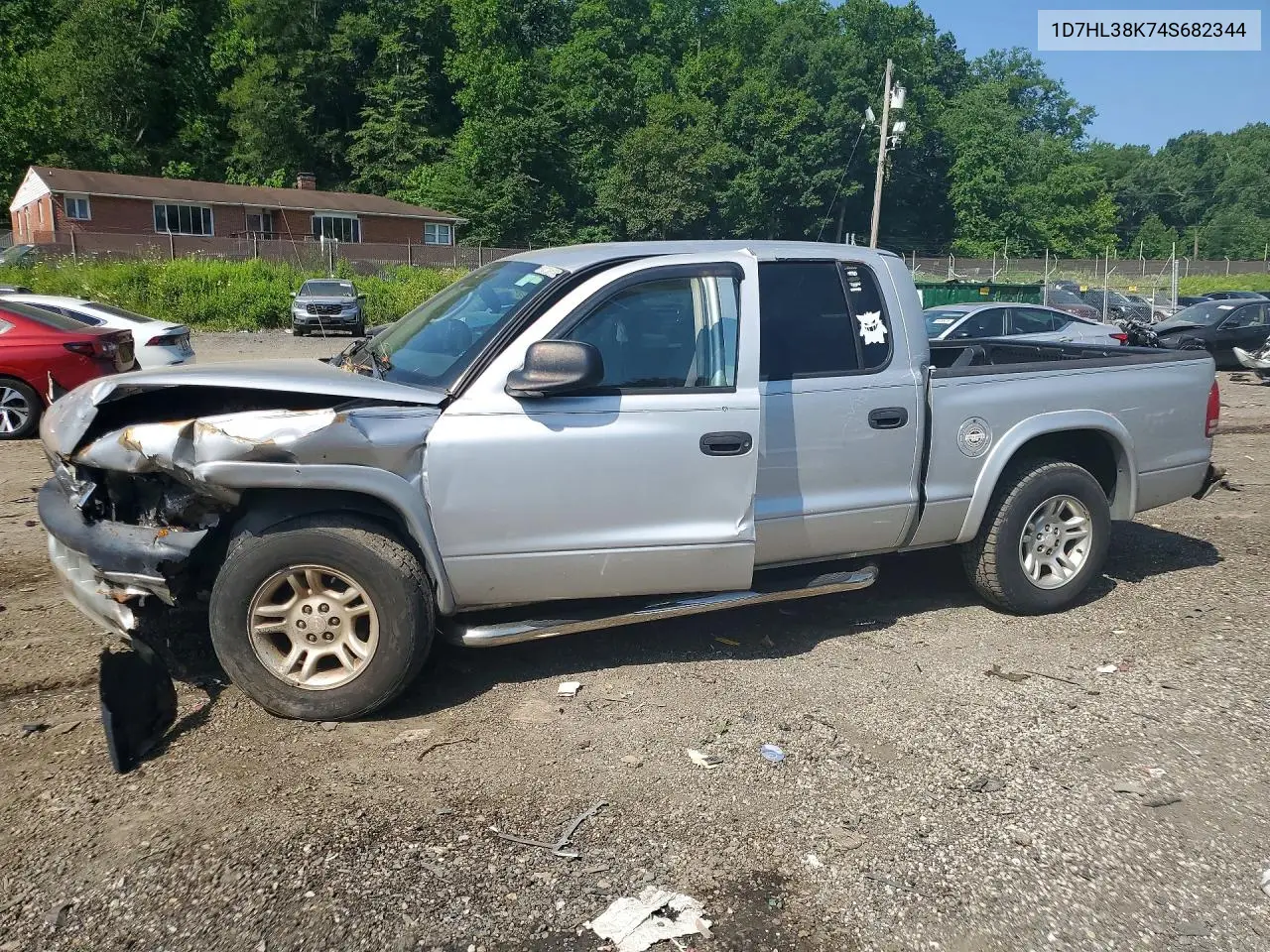 2004 Dodge Dakota Quad Sport VIN: 1D7HL38K74S682344 Lot: 59619596