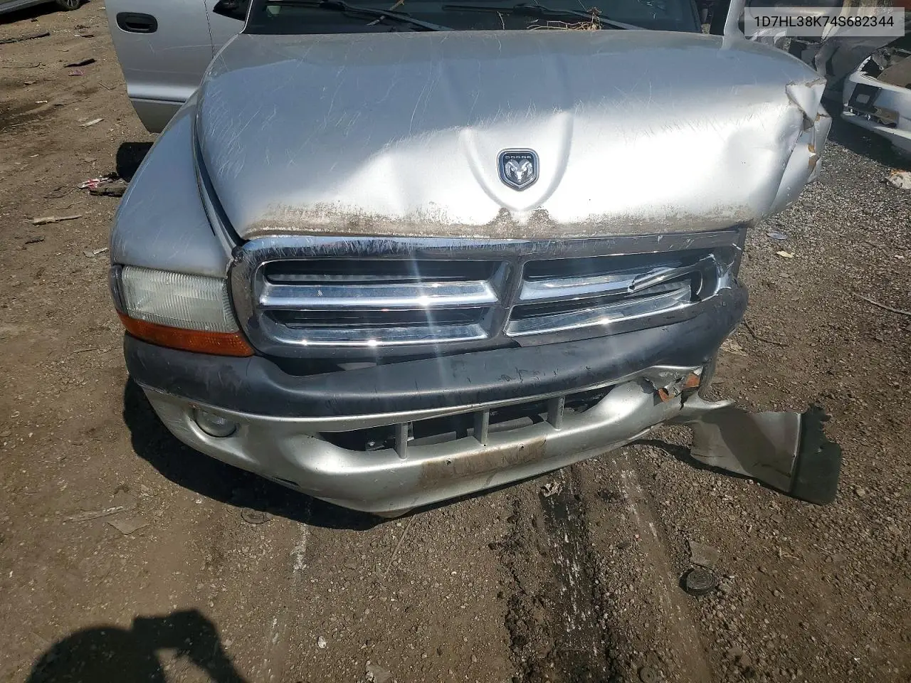 2004 Dodge Dakota Quad Sport VIN: 1D7HL38K74S682344 Lot: 59619596