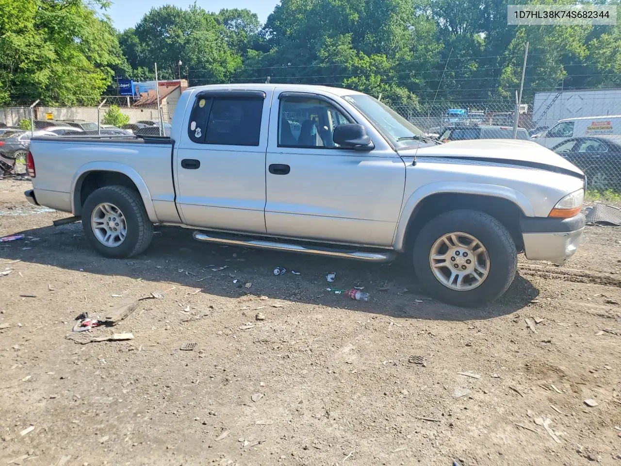 2004 Dodge Dakota Quad Sport VIN: 1D7HL38K74S682344 Lot: 59619596