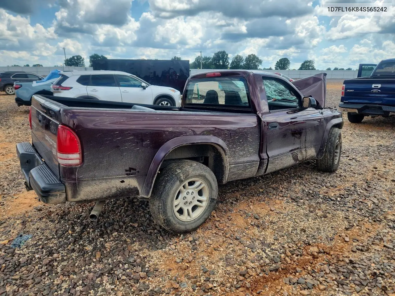 2004 Dodge Dakota Sxt VIN: 1D7FL16K84S565242 Lot: 59914366