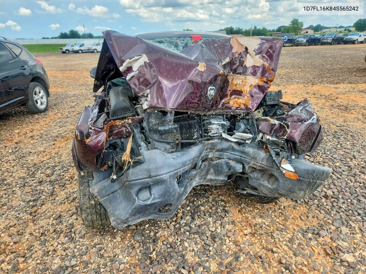 2004 Dodge Dakota Sxt VIN: 1D7FL16K84S565242 Lot: 59914366