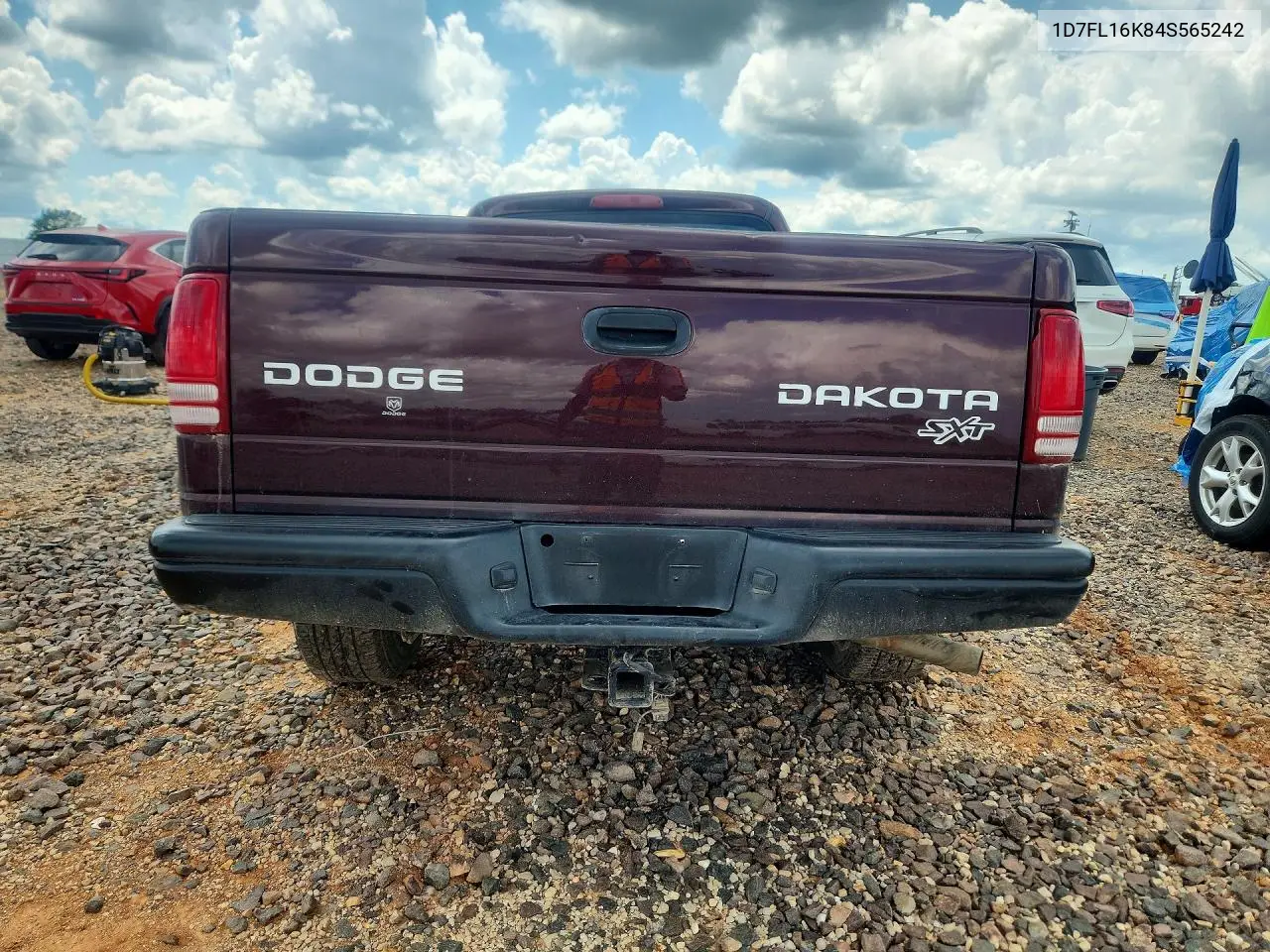 2004 Dodge Dakota Sxt VIN: 1D7FL16K84S565242 Lot: 59914366