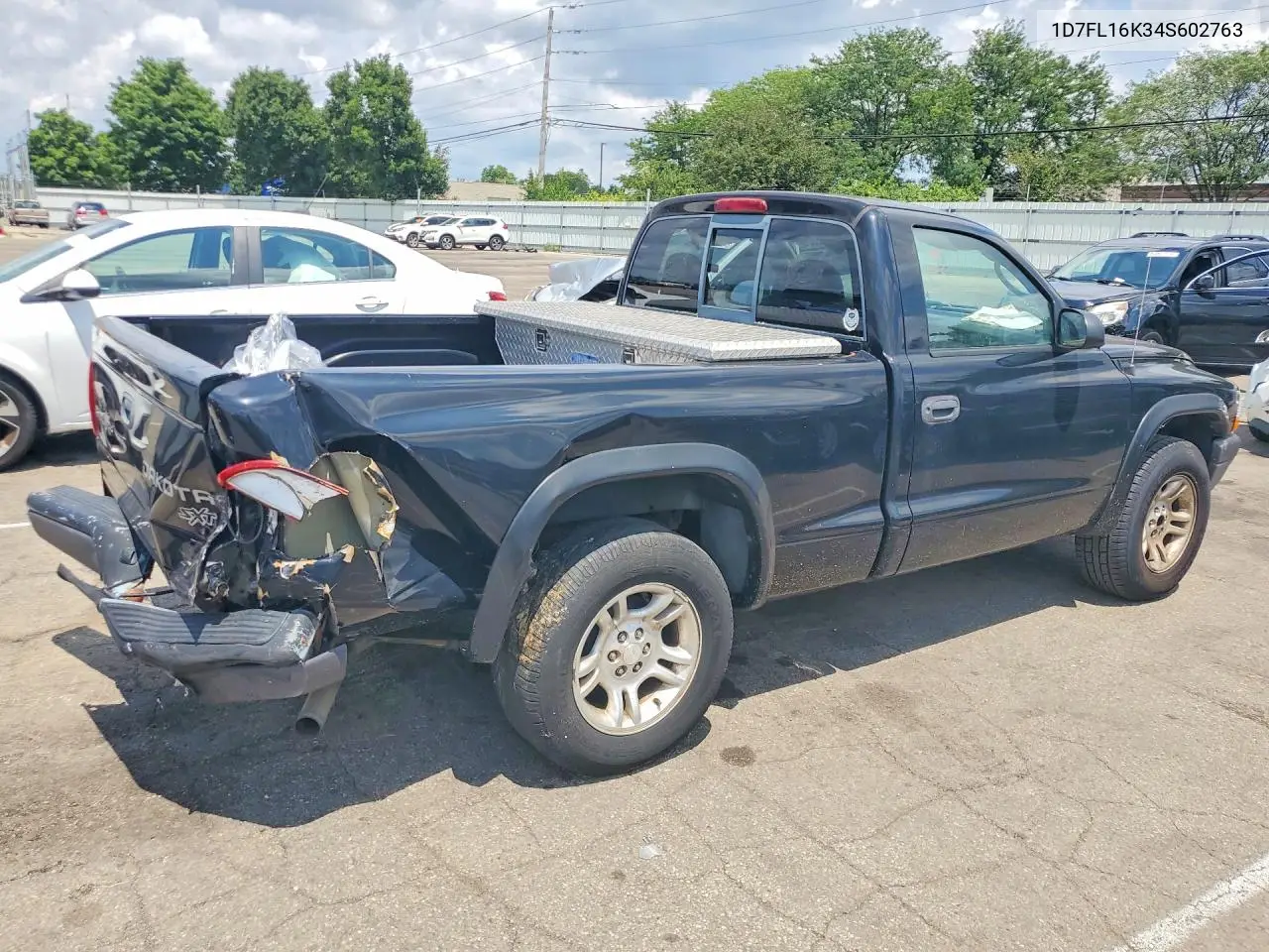 2004 Dodge Dakota Sxt VIN: 1D7FL16K34S602763 Lot: 60678906