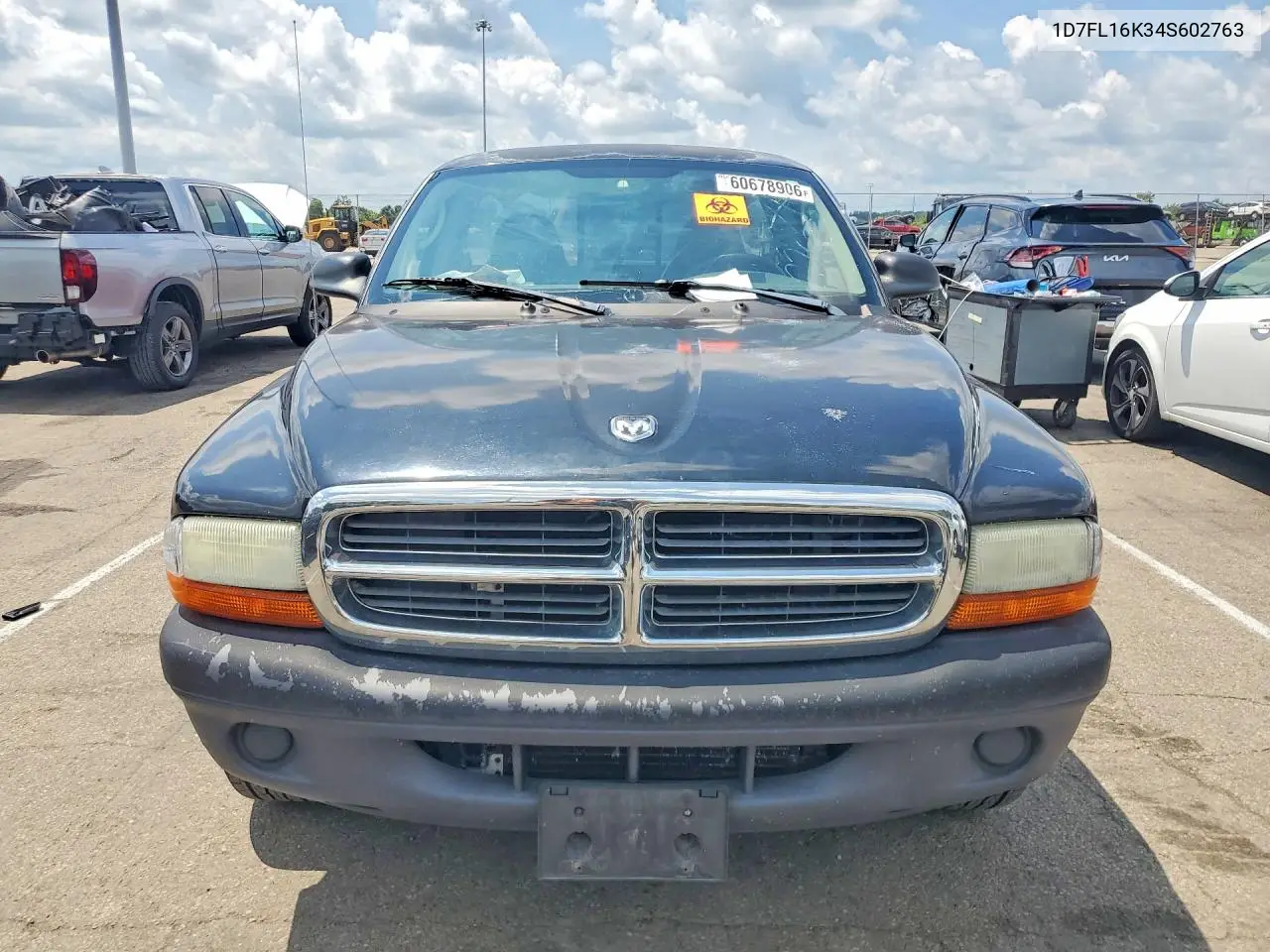 2004 Dodge Dakota Sxt VIN: 1D7FL16K34S602763 Lot: 60678906
