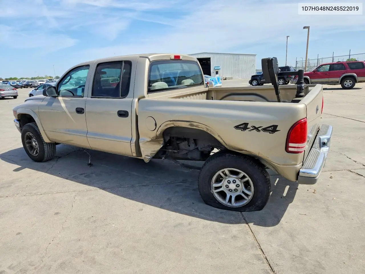 2004 Dodge Dakota Quad Slt VIN: 1D7HG48N24S522019 Lot: 85628455