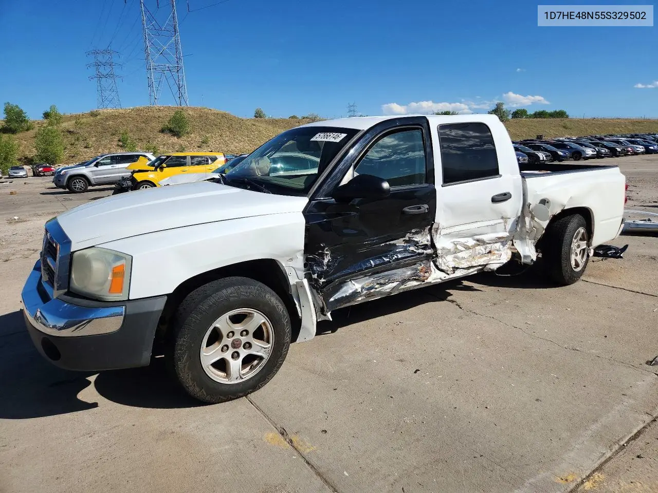 2005 Dodge Dakota Quad Slt VIN: 1D7HE48N55S329502 Lot: 57866146