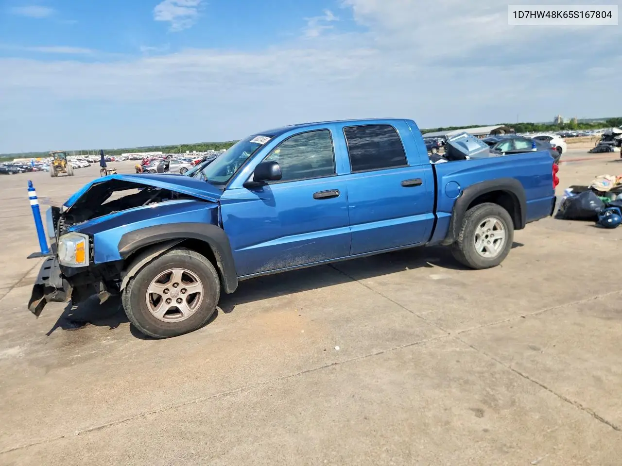 2005 Dodge Dakota Quad Slt VIN: 1D7HW48K65S167804 Lot: 58331456