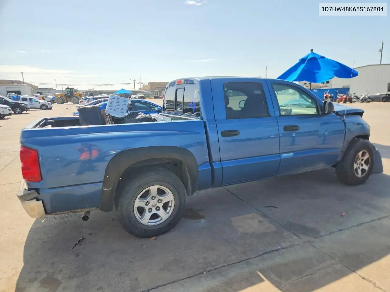 2005 Dodge Dakota Quad Slt VIN: 1D7HW48K65S167804 Lot: 58331456