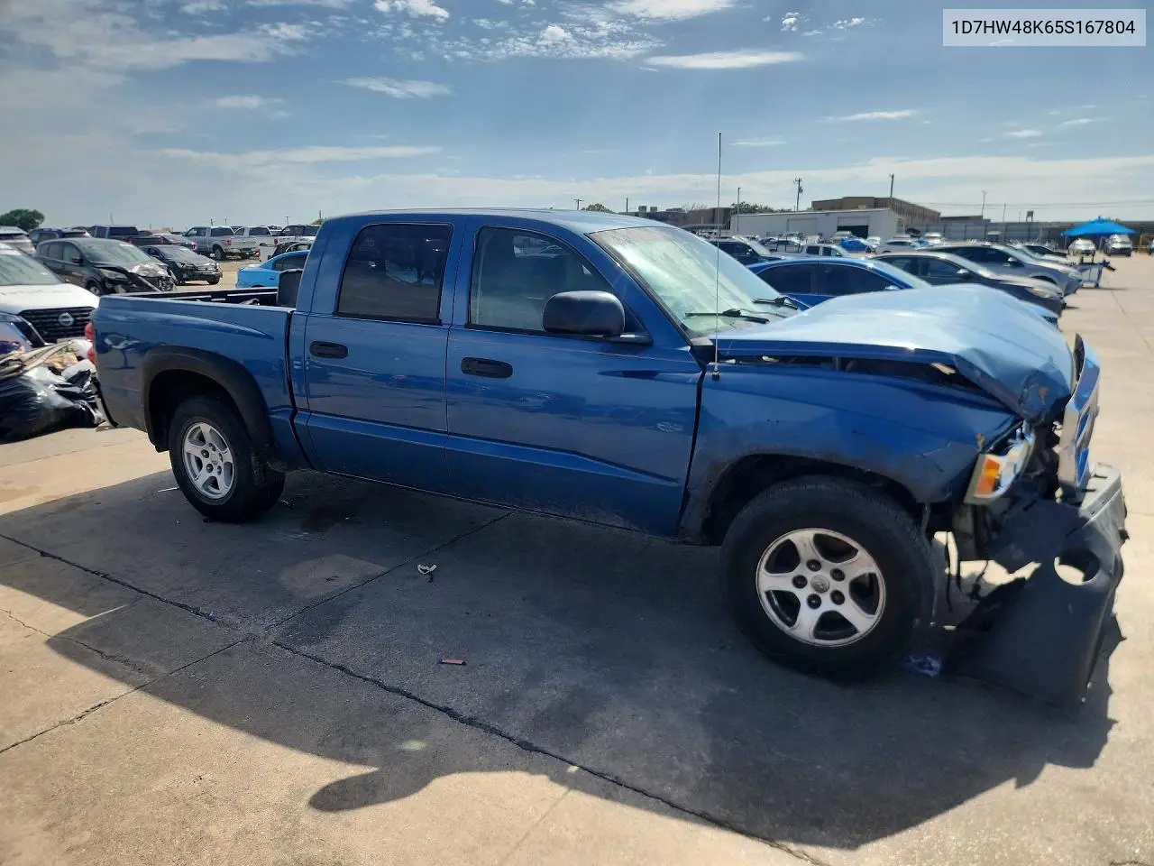 2005 Dodge Dakota Quad Slt VIN: 1D7HW48K65S167804 Lot: 58331456