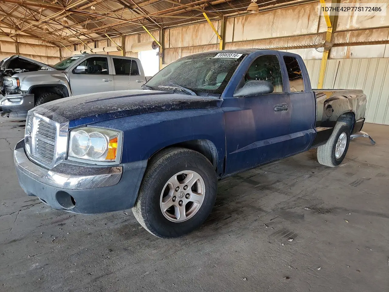 2007 Dodge Dakota Slt VIN: 1D7HE42P77S172486 Lot: 59965516