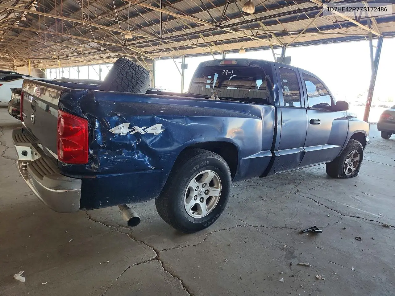 2007 Dodge Dakota Slt VIN: 1D7HE42P77S172486 Lot: 59965516