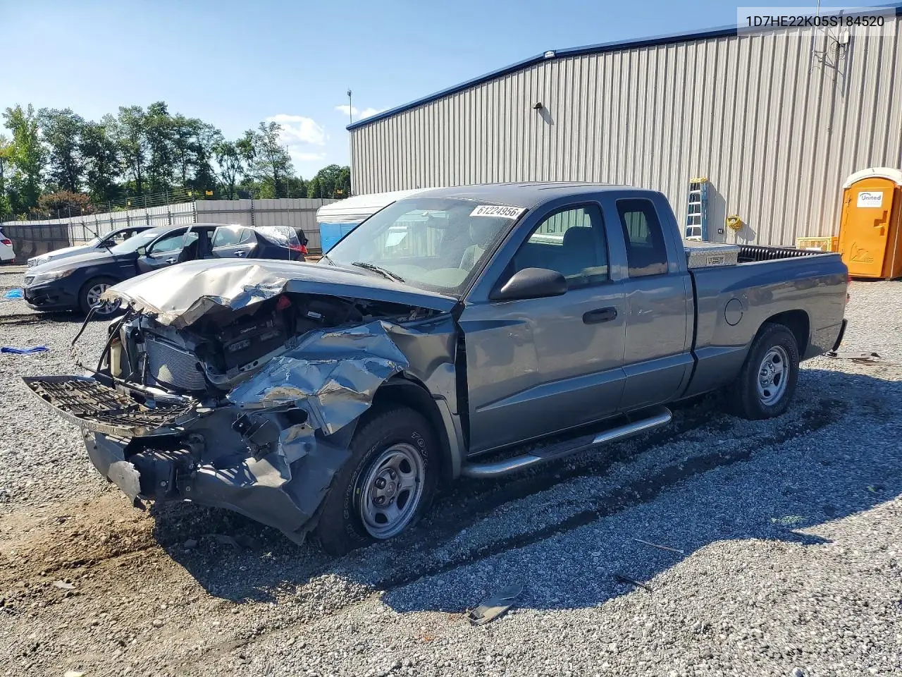 2005 Dodge Dakota St VIN: 1D7HE22K05S184520 Lot: 61224956