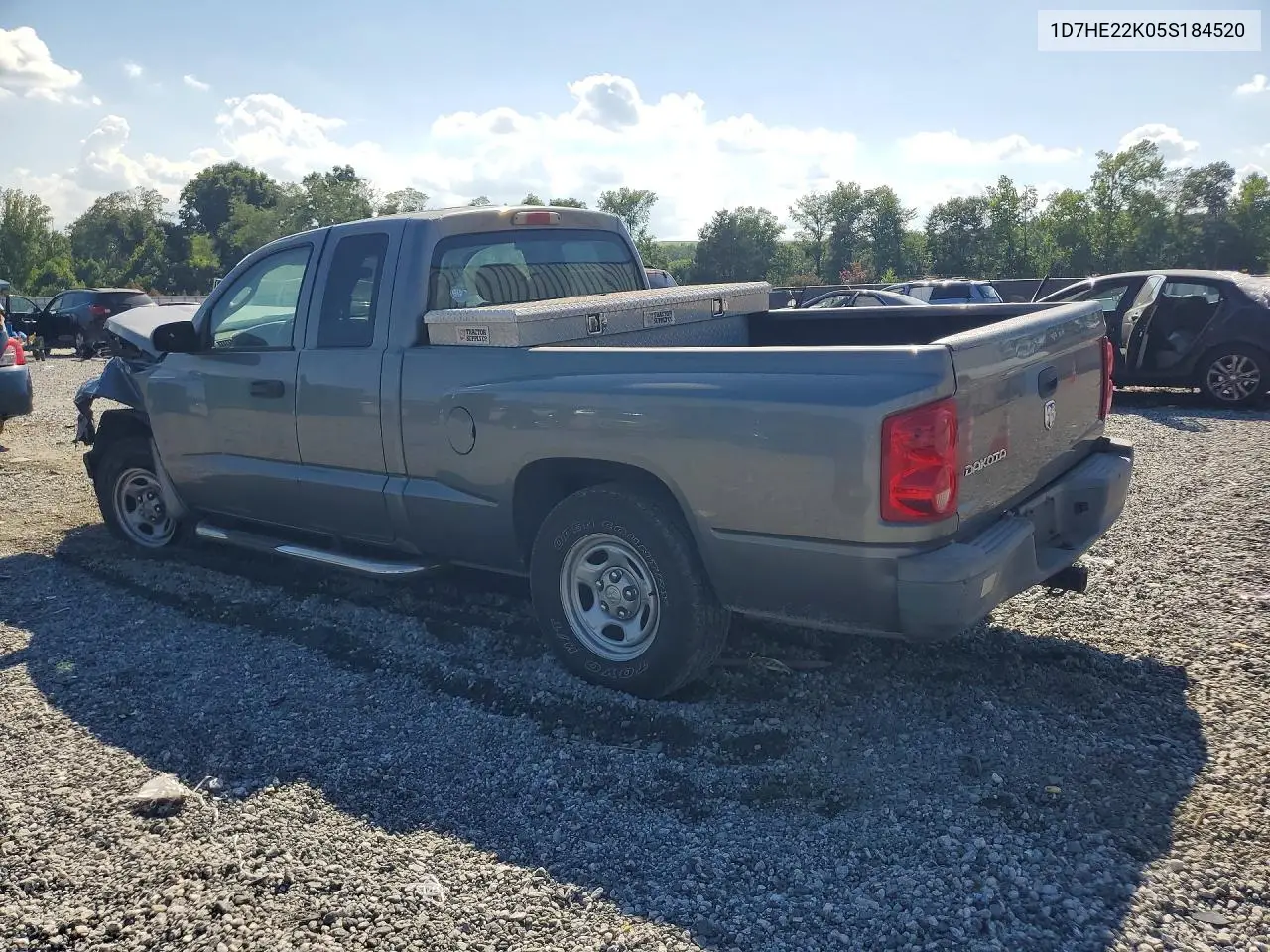 2005 Dodge Dakota St VIN: 1D7HE22K05S184520 Lot: 61224956