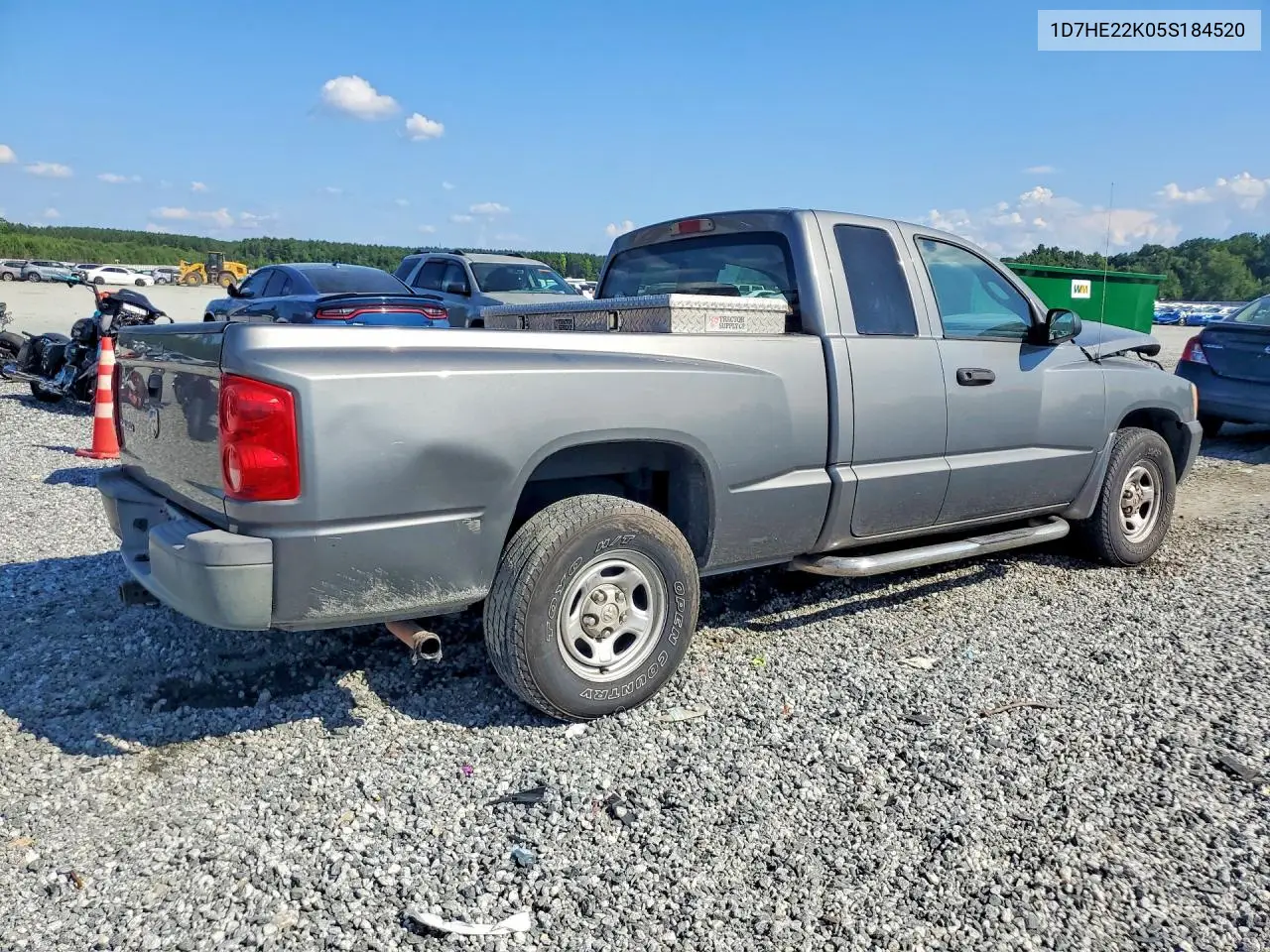 2005 Dodge Dakota St VIN: 1D7HE22K05S184520 Lot: 61224956