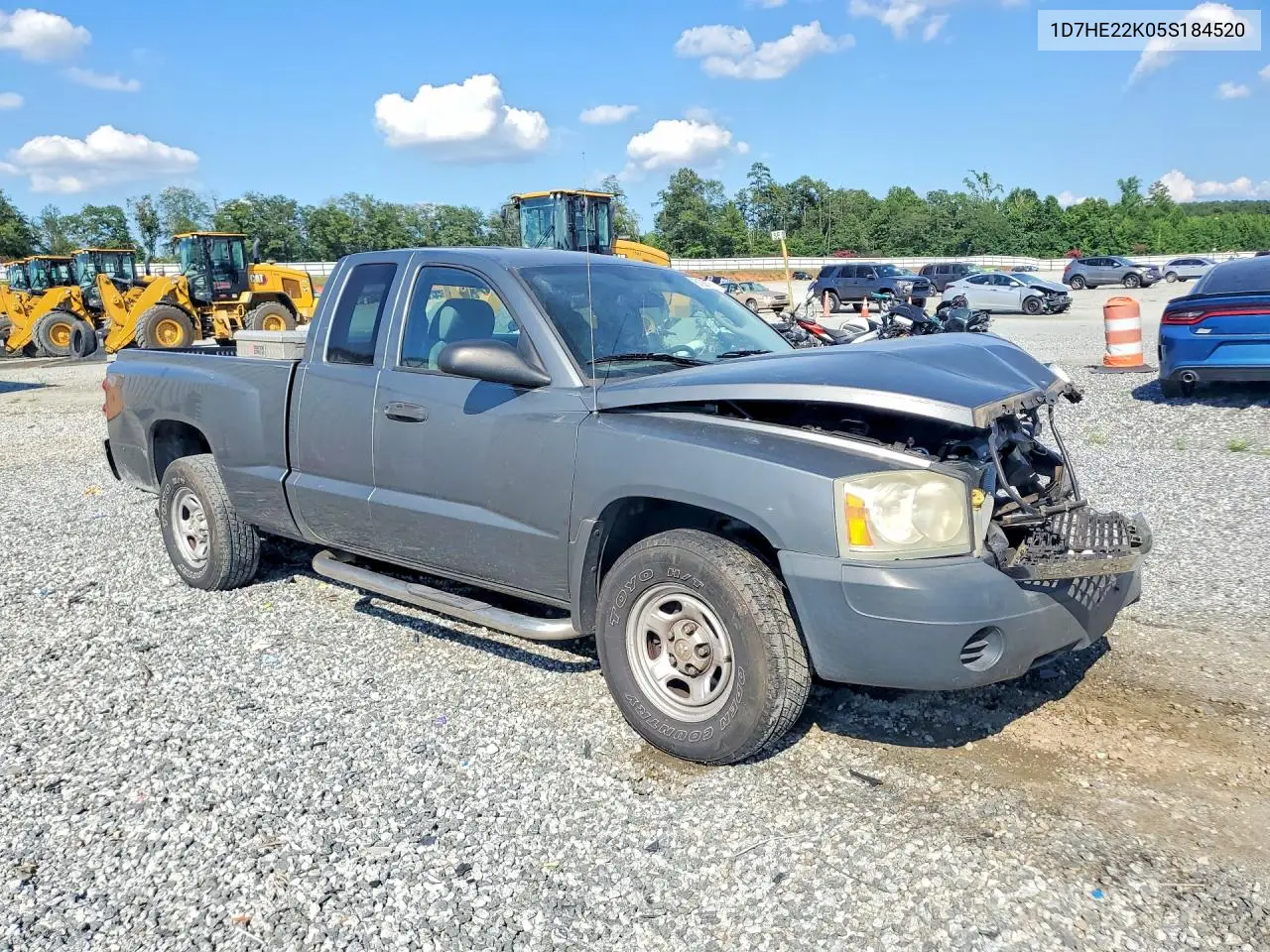 2005 Dodge Dakota St VIN: 1D7HE22K05S184520 Lot: 61224956