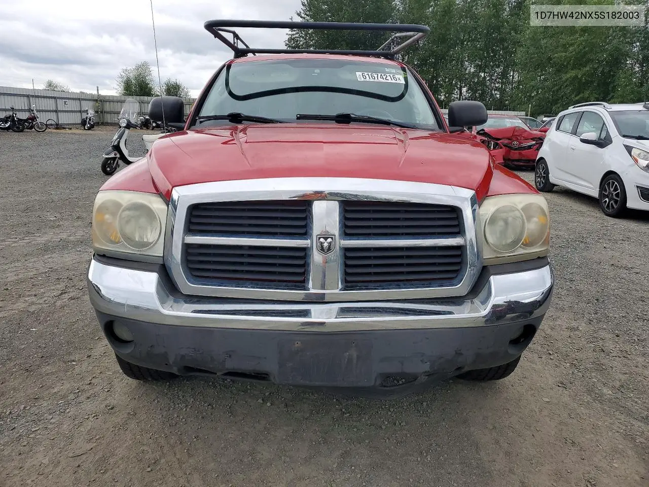 2005 Dodge Dakota Slt VIN: 1D7HW42NX5S182003 Lot: 61674216