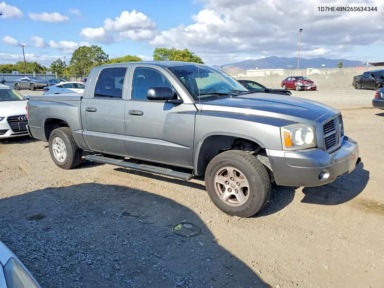 1D7HE48N26S634344 2006 Dodge Dakota Quad Slt