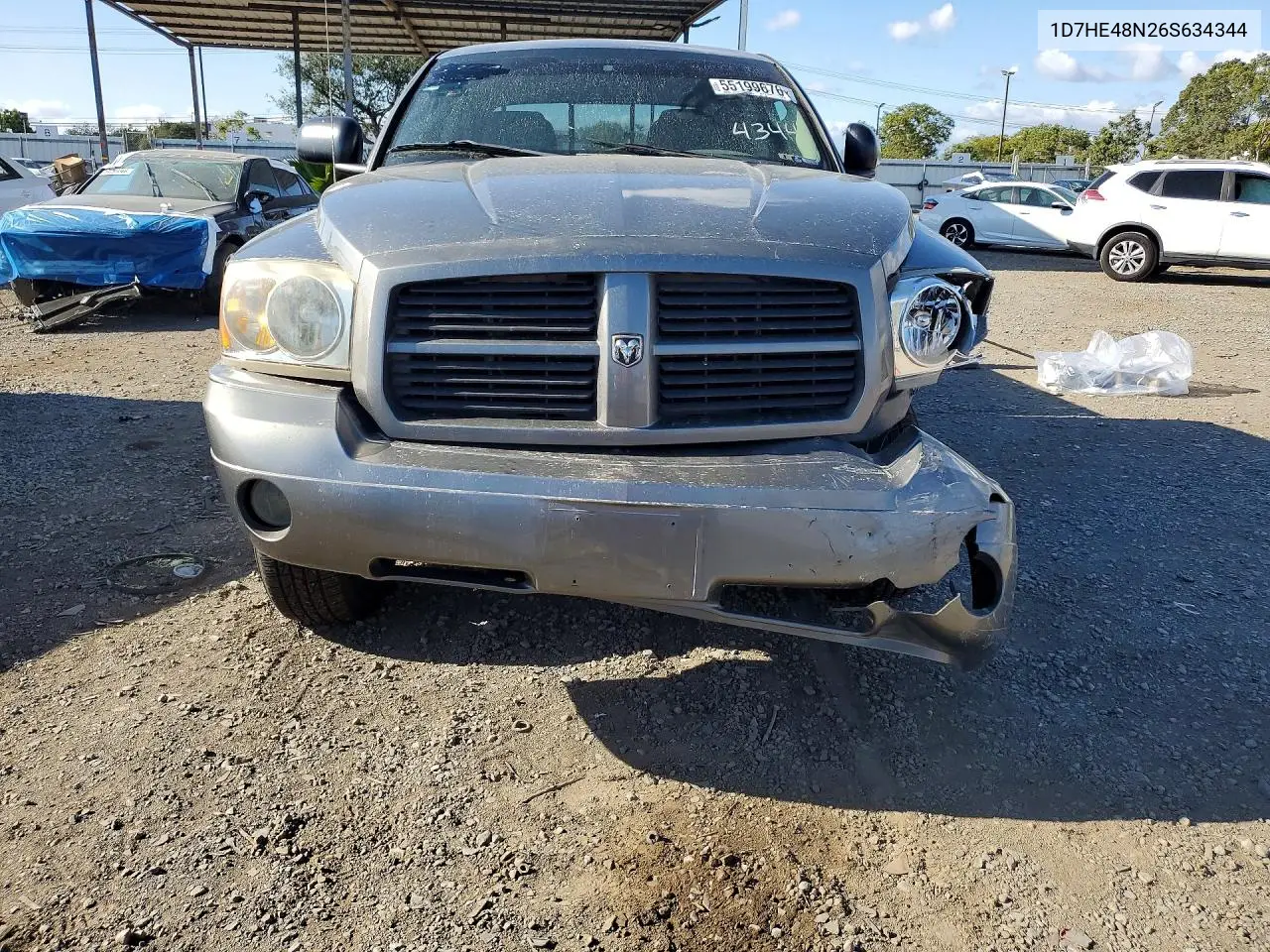 1D7HE48N26S634344 2006 Dodge Dakota Quad Slt