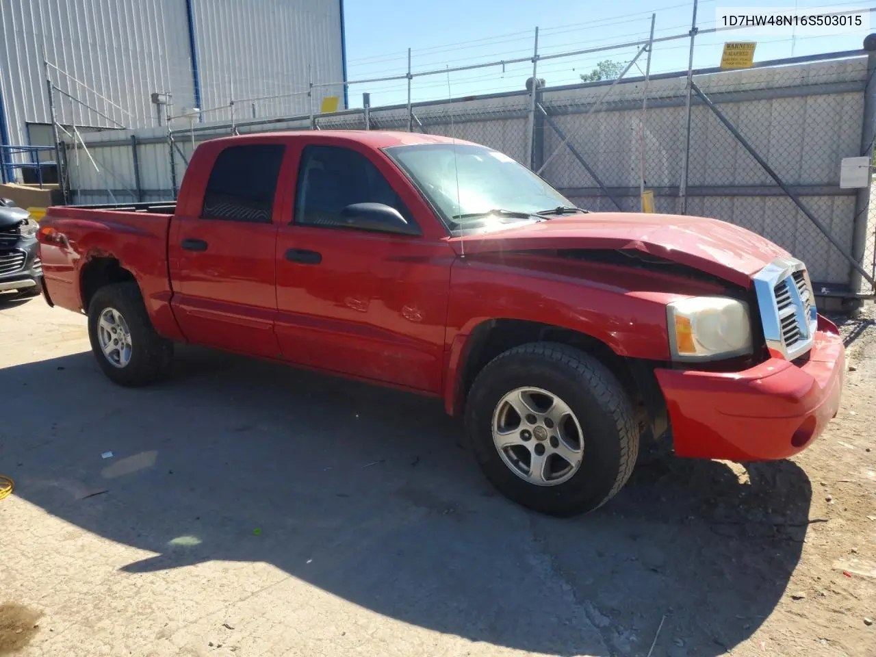 2006 Dodge Dakota Quad Slt VIN: 1D7HW48N16S503015 Lot: 55855536