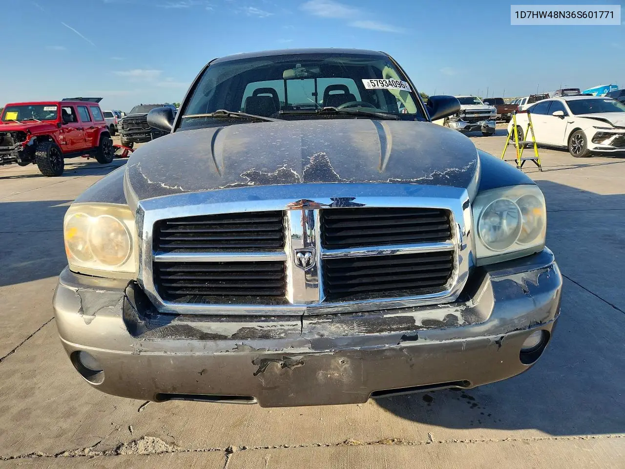 2006 Dodge Dakota Quad Slt VIN: 1D7HW48N36S601771 Lot: 57934096