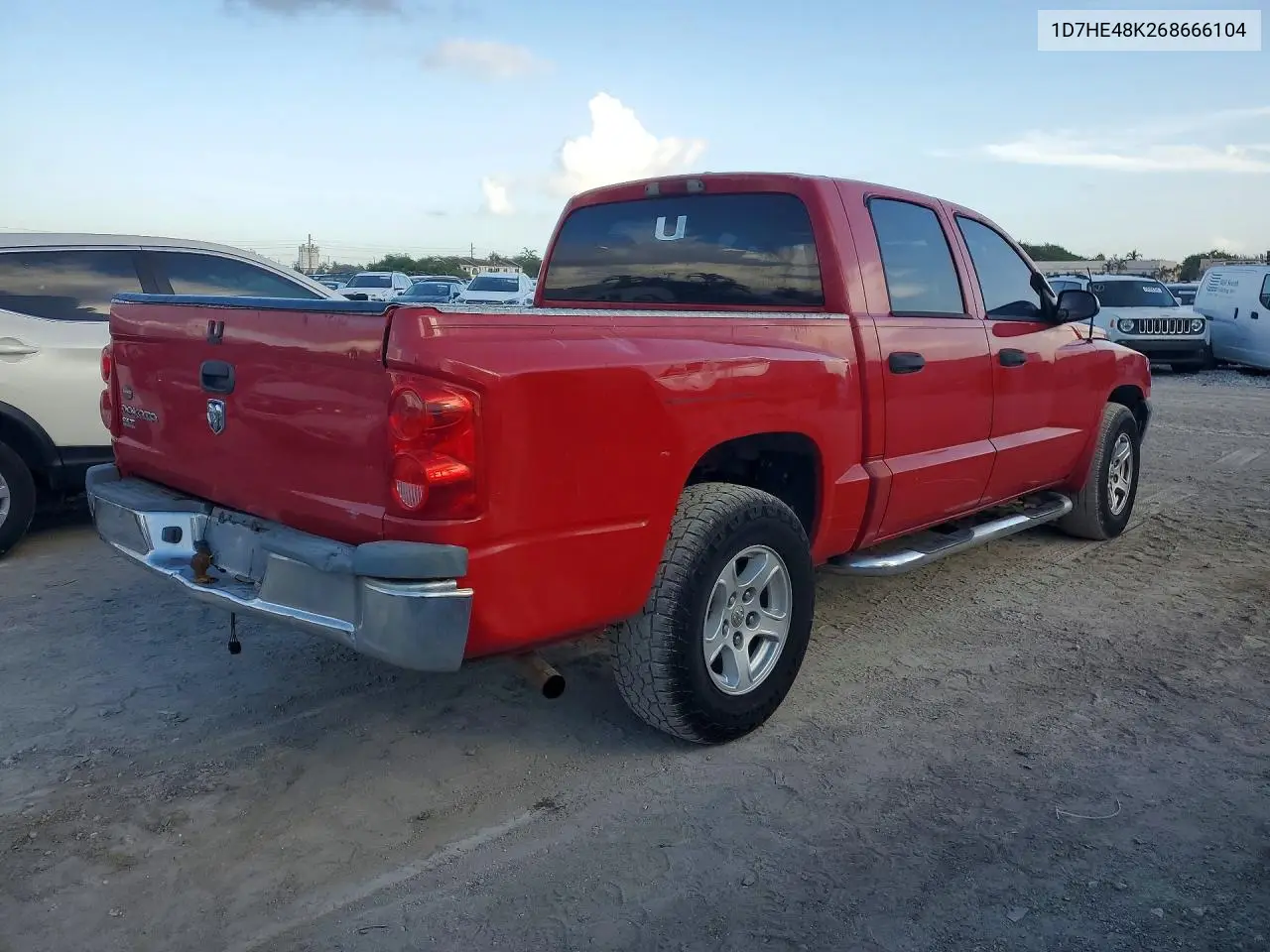2006 Dodge Dakota Slt VIN: 1D7HE48K26S666104 Lot: 58311916