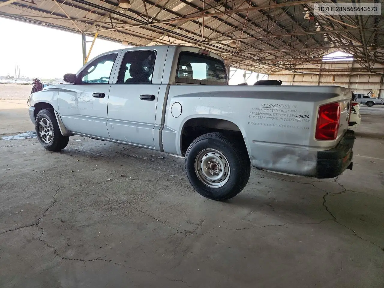 2006 Dodge Dakota Quad VIN: 1D7HE28N56S643673 Lot: 58751326