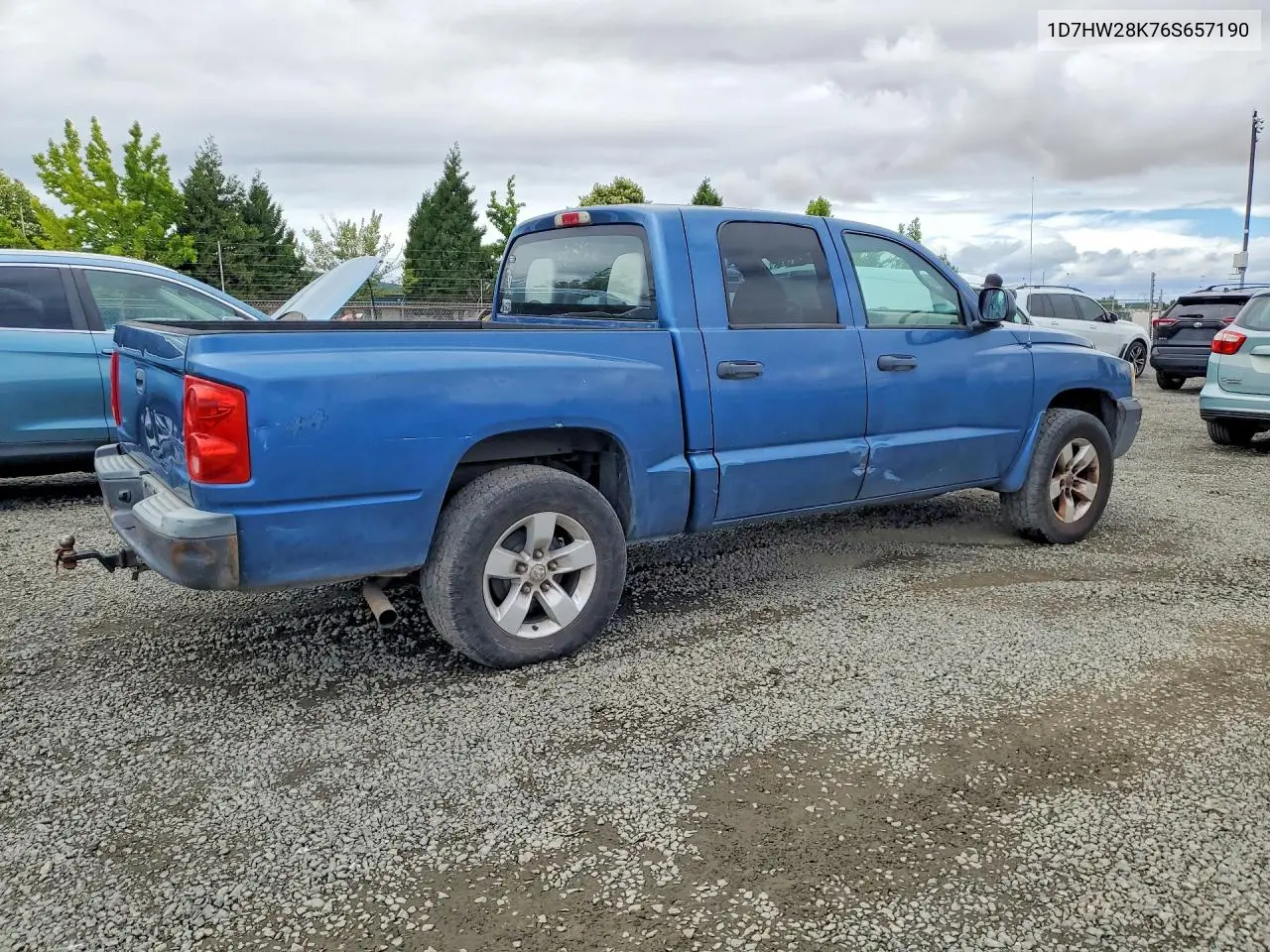 2006 Dodge Dakota Quad VIN: 1D7HW28K76S657190 Lot: 59037216
