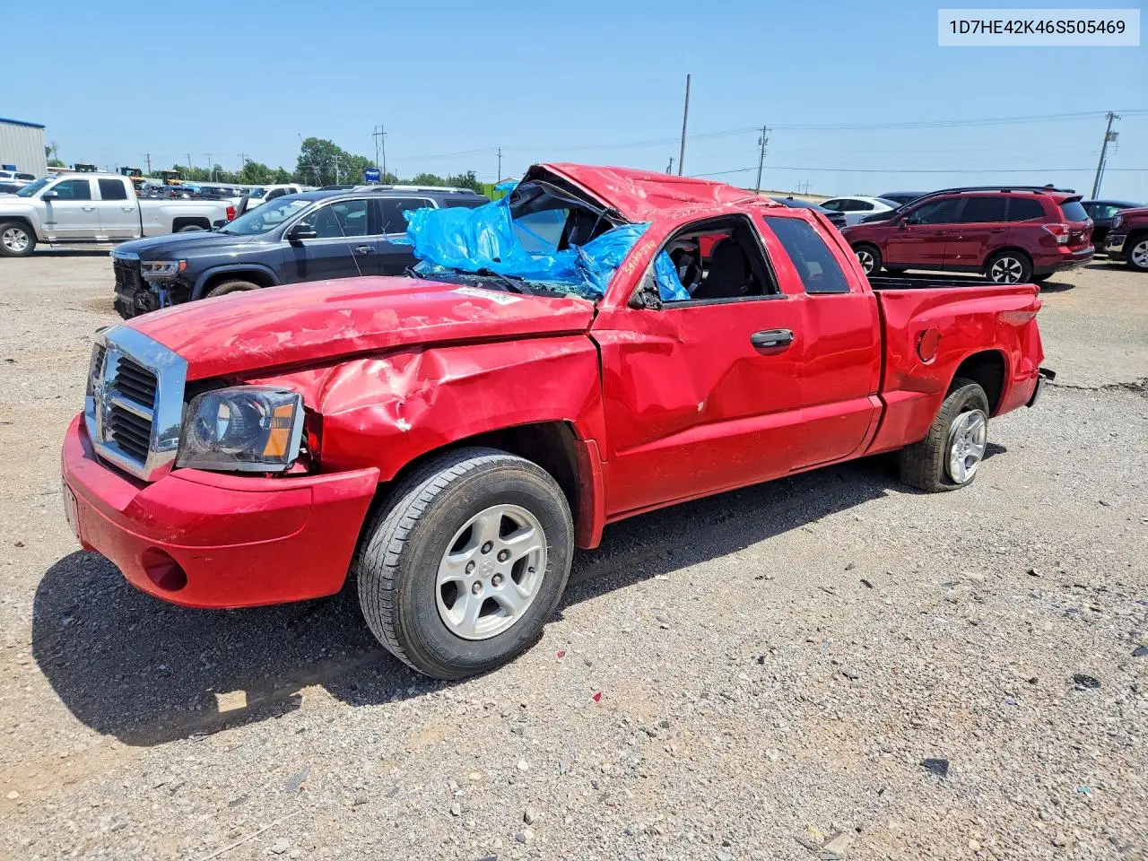 2006 Dodge Dakota Slt VIN: 1D7HE42K46S505469 Lot: 59177276